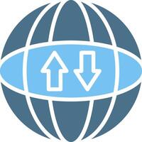 Global OnGlyph Two Color Glyph Two Color Icon Design vector