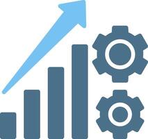 Career Management Glyph Two Color Icon Design vector