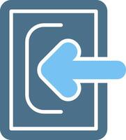 Login Glyph Two Color Icon Design vector