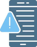 Digital Detox Glyph Two Color Icon Design vector
