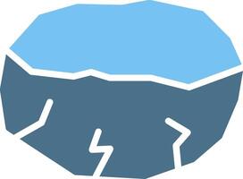 Bowl Glyph Two Color Icon Design vector