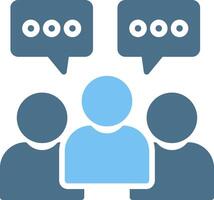 Public Community Glyph Two Color Icon Design vector