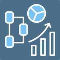 Diagram Glyph Two Color Icon Design vector