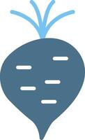 Beet Glyph Two Color Icon Design vector