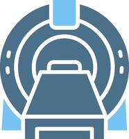 Mri Glyph Two Color Icon Design vector