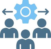 Customer Behavior Glyph Two Color Icon Design vector