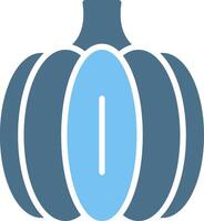 Pumpkin Glyph Two Color Icon Design vector