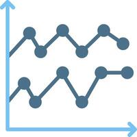 Glyph Two Color Chart Glyph Two Color Icon Design vector