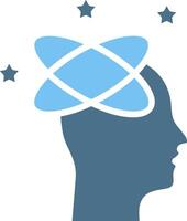 Dizzy Glyph Two Color Icon Design vector