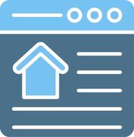 OnGlyph Two Color Property Glyph Two Color Icon Design vector