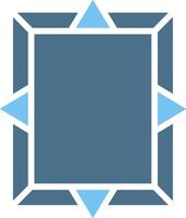 Frame Glyph Two Color Icon Design vector