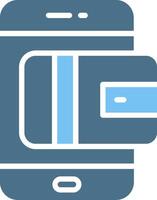 Payment Method Glyph Two Color Icon Design vector