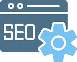 Seo And Web Glyph Two Color Icon Design vector
