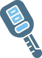 Car Key Glyph Two Color Icon Design vector