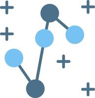 Crux Glyph Two Color Icon Design vector