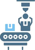 Production Glyph Two Color Icon Design vector