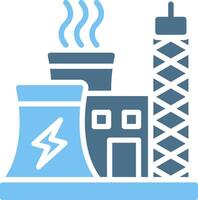 Power Industry Glyph Two Color Icon Design vector