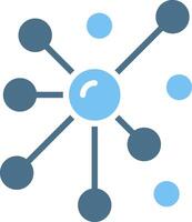 Node Glyph Two Color Icon Design vector
