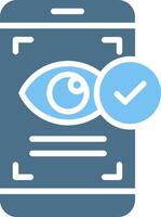 Visibility Glyph Two Color Icon Design vector