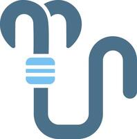Grappling Hook Glyph Two Color Icon Design vector