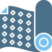 Fabric Pattern Glyph Two Color Icon Design vector