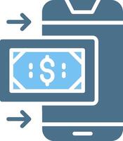 OnGlyph Two Color Payment Glyph Two Color Icon Design vector