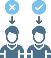 select Glyph Two Color Icon Design vector