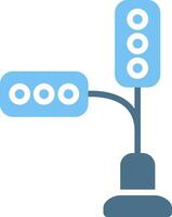 Traffic Lights Glyph Two Color Icon Design vector