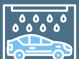 Car Wash Glyph Two Color Icon Design vector