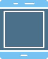 Tablet Glyph Two Color Icon Design vector