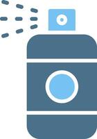 Spray Glyph Two Color Icon Design vector