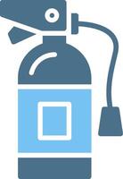 Fire Extinguisher Glyph Two Color Icon Design vector