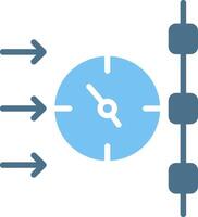 TimeGlyph Two Color Glyph Two Color Icon Design vector