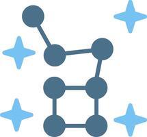 Ursa Minor Glyph Two Color Icon Design vector