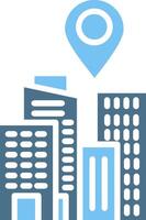 Place Holder Glyph Two Color Icon Design vector
