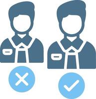 Selection Glyph Two Color Icon Design vector