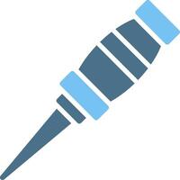 Awl Glyph Two Color Icon Design vector