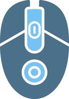 Mouse Glyph Two Color Icon Design vector