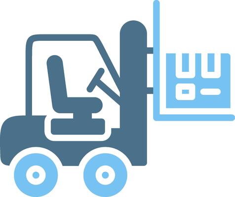 Shipping Glyph Two Color Icon Design