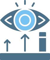 Viewpoint Glyph Two Color Icon Design vector