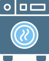 Dryer Glyph Two Color Icon Design vector
