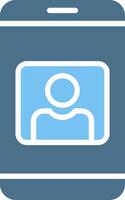 User Glyph Two Color Icon Design vector
