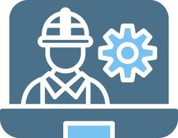 OnGlyph Two Color Workers Glyph Two Color Icon Design vector