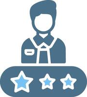Rate Glyph Two Color Icon Design vector