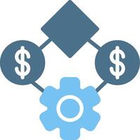 Business Glyph Two Color Icon Design vector