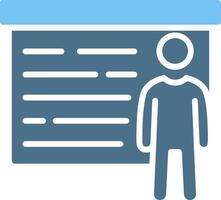Board Glyph Two Color Icon Design vector