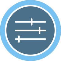 Adjust Glyph Two Color Icon Design vector