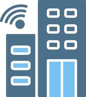 Internet Services Glyph Two Color Icon Design vector