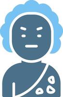 Primitive Glyph Two Color Icon Design vector