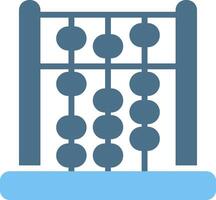 Abacus Glyph Two Color Icon Design vector